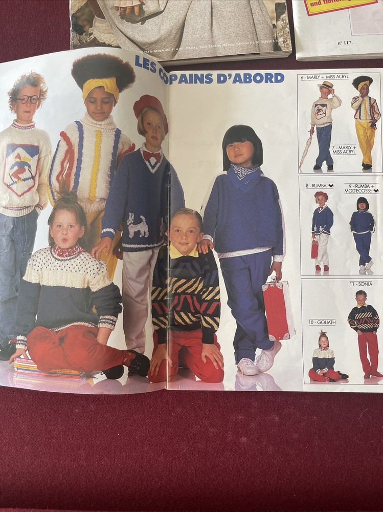 Vintage Patterns 3 Magazines - Phildar Mailles Knitting Magazine