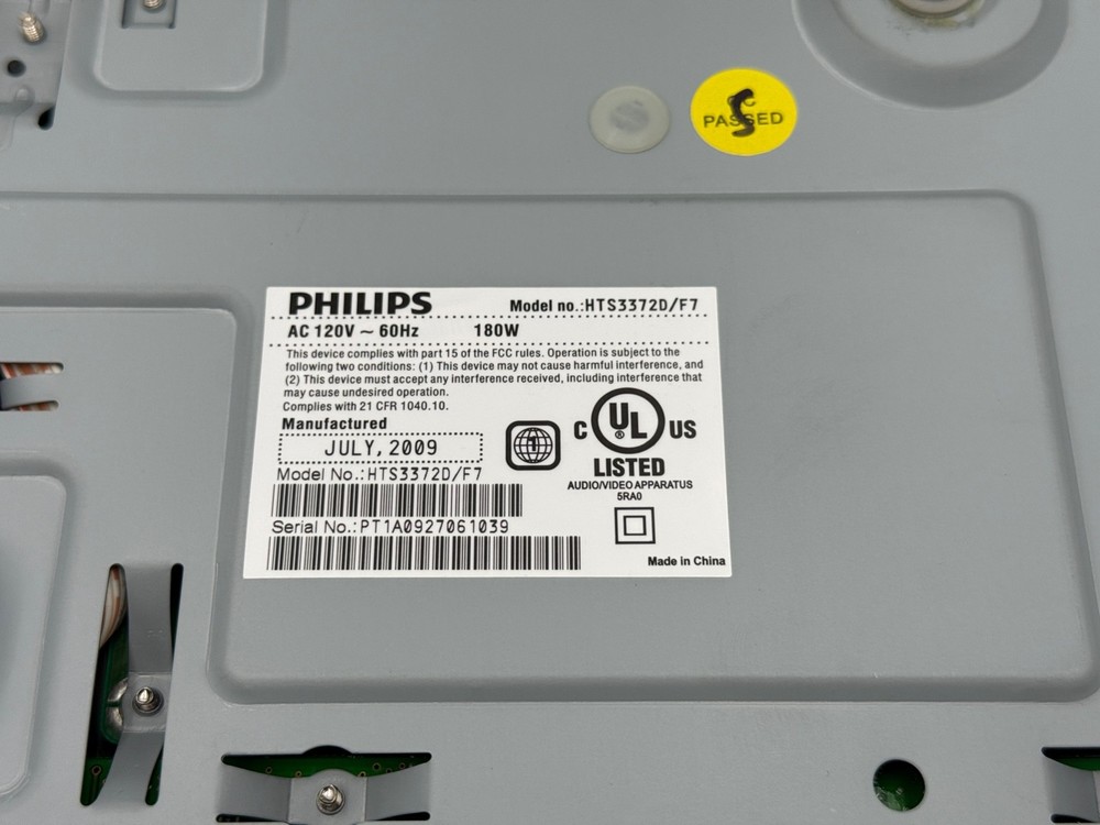 Philips DVD Home Theater System HTS3372D Replacement Unit Only No Remote Tested