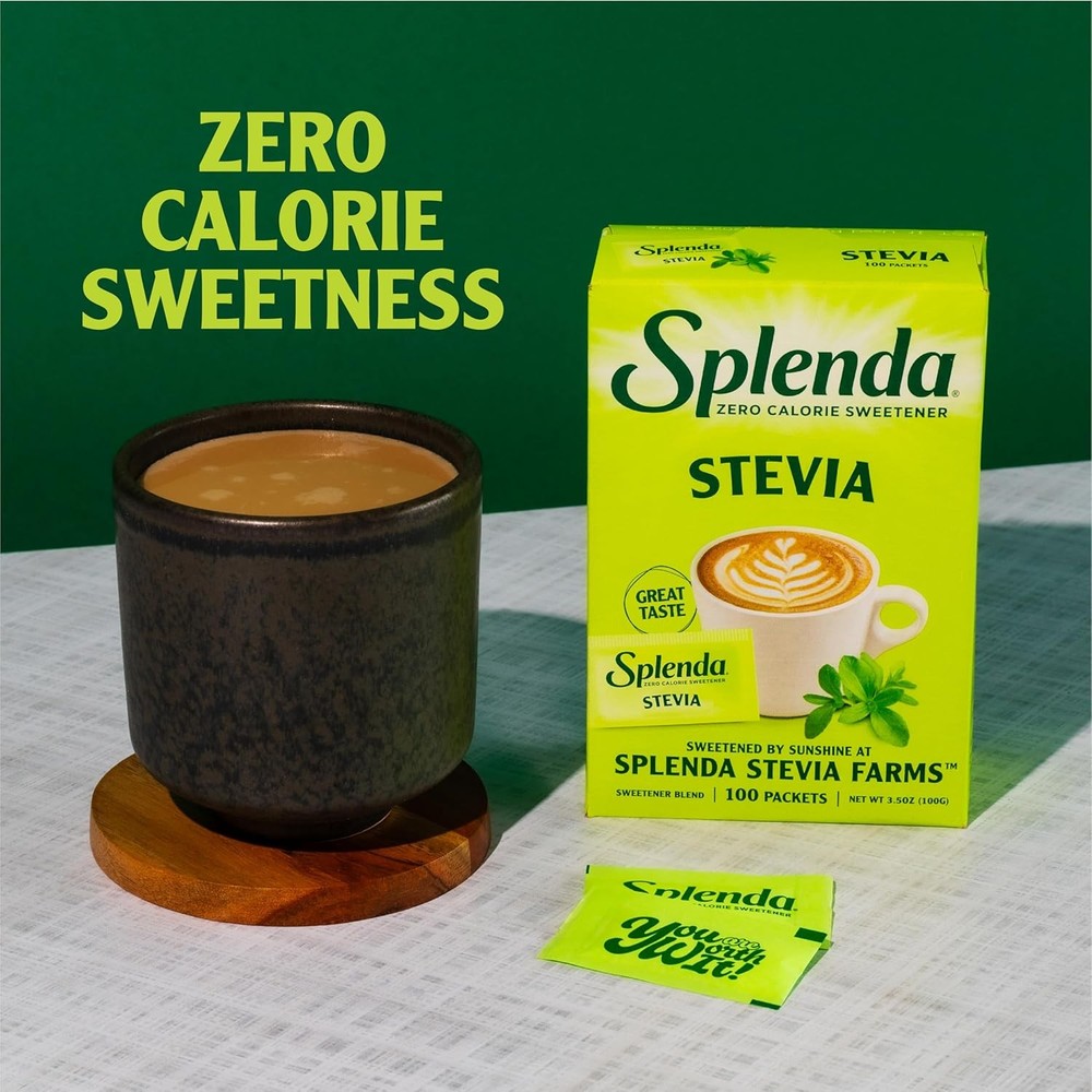 Stevia Zero Calorie Sweetener Packets 100 Count