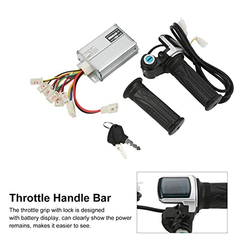 1000W Brushed Motor Speed Controller with Locking Throttle Grip & Battery