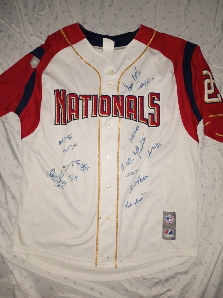 Washington Nationals Team Signed Auto Jersey
