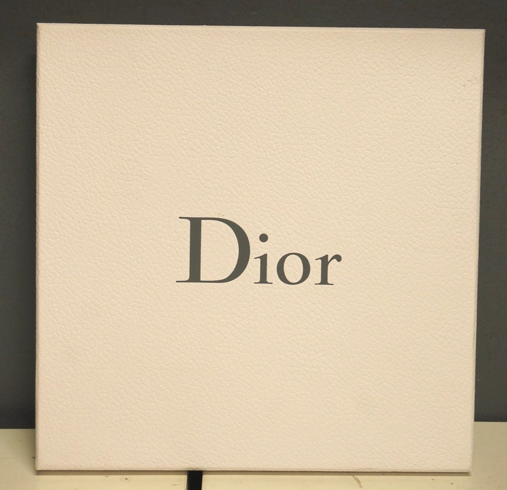 Dior White Gift Box SET (3) With Bow, Tissue, Ribbon