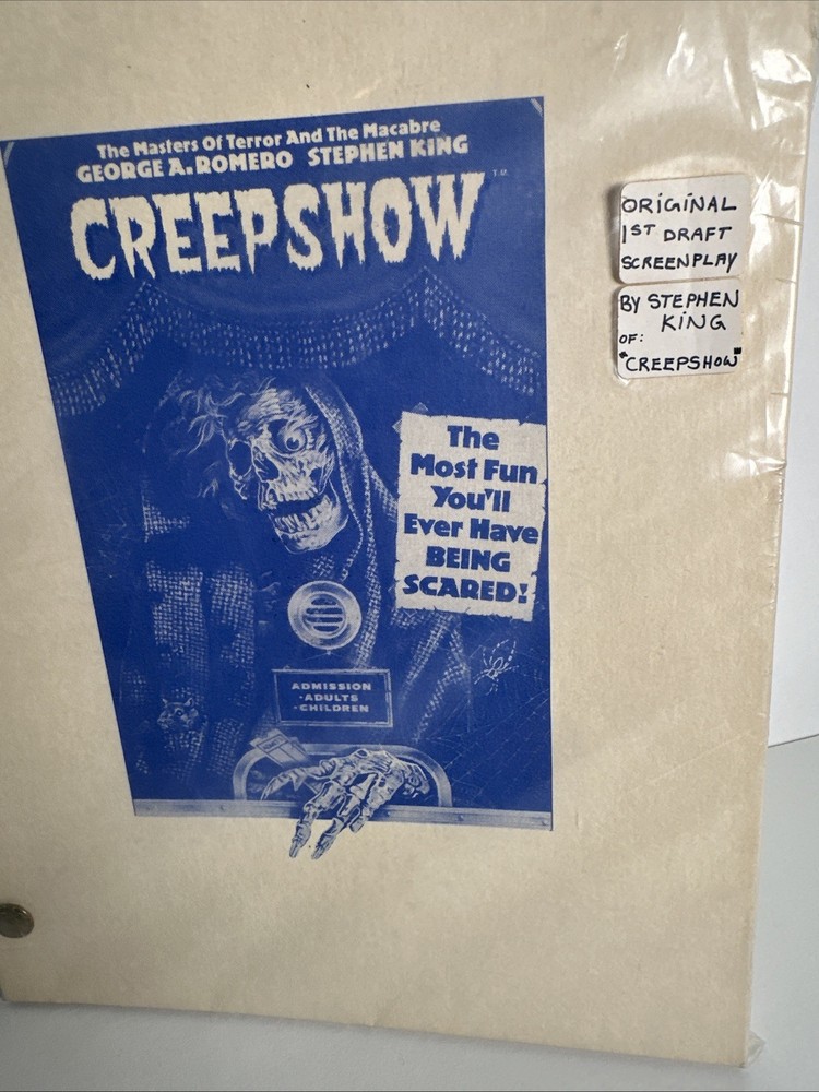 Creepshow Original 1st Draft Screenplay Stephen King