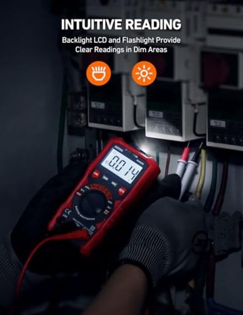 Multimeter Tester, TRMS 4000 Counts Volt Meter Ohmmeter Digital Auto-Ranging