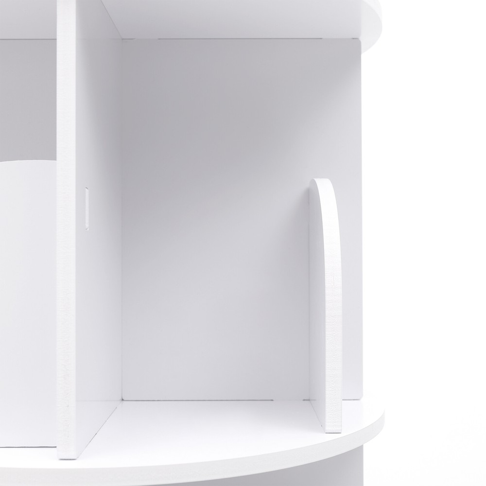 Rotating Bookshelf 360 Display Floor Standing Bookcase Storage Rack 4 Tier