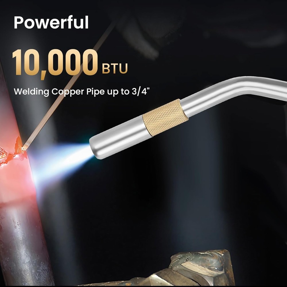 Professional Propane Torch Head with Adjustable Flame - Perfect for DIY Projects