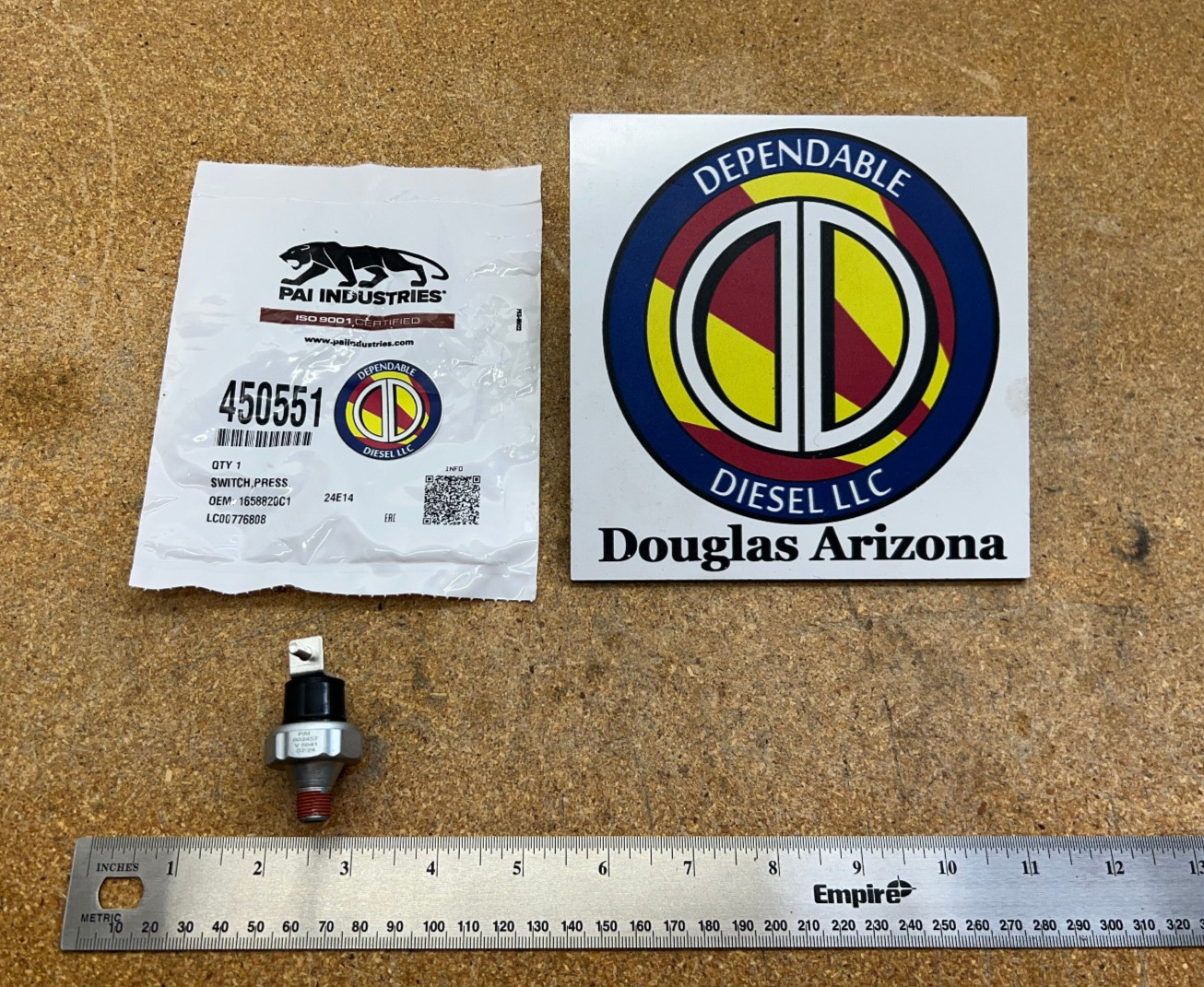 Air Pressure Switch for International. PAI # 450551 Ref. # 1658820C1 FSC17452336