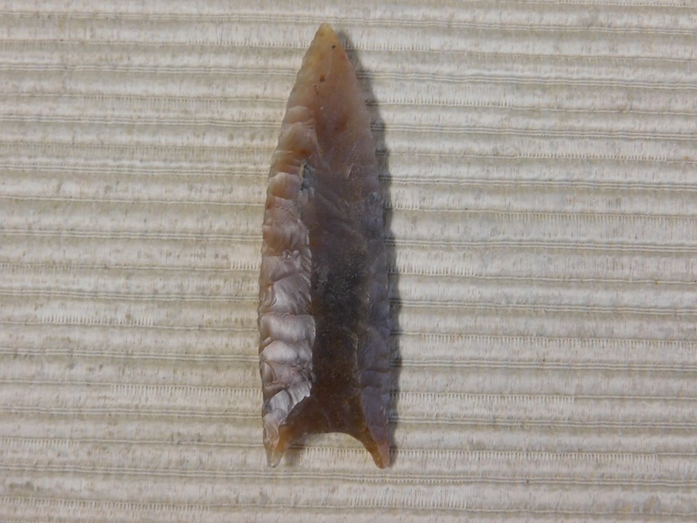 Arrowhead Museum Quality Reproduction Red Stone Agate Point-Translucent