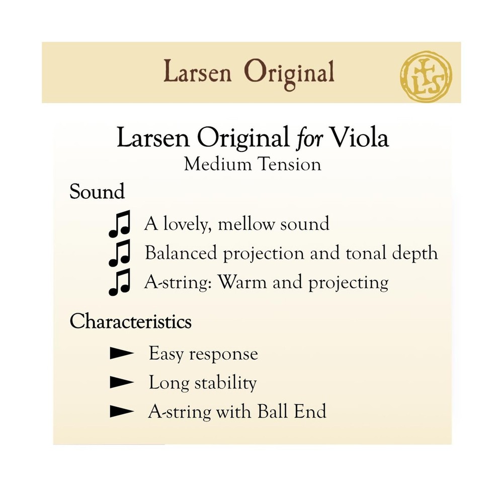 LARSEN Viola Strings (LVA-SETMEDB)