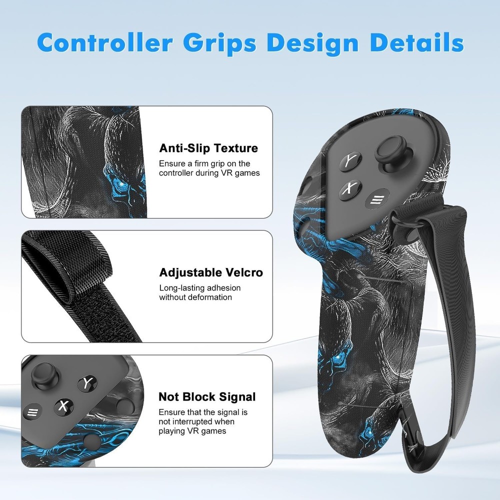 VR Silicone Case for Meta Quest 3, Accessories for Oculus Quest 3, Face Cover...