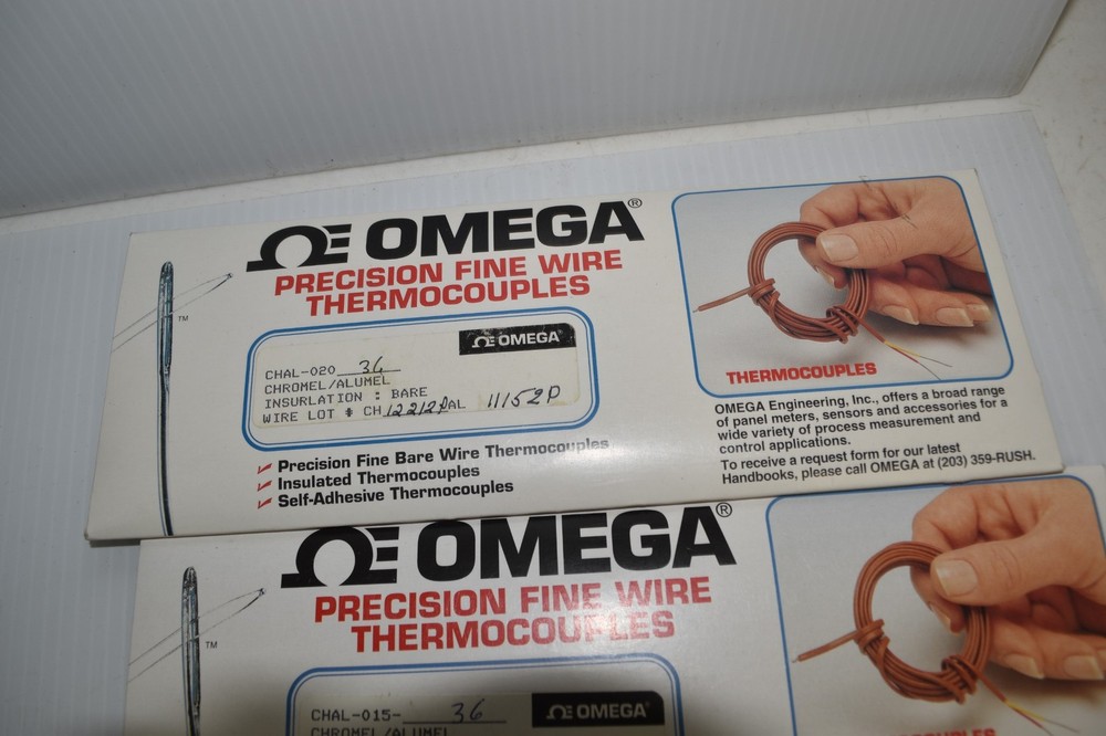 OMEGA ENGINEERING PRECISION FINE WIRE THERMOCOUPLES VARIOUS SIZES (LAT63)
