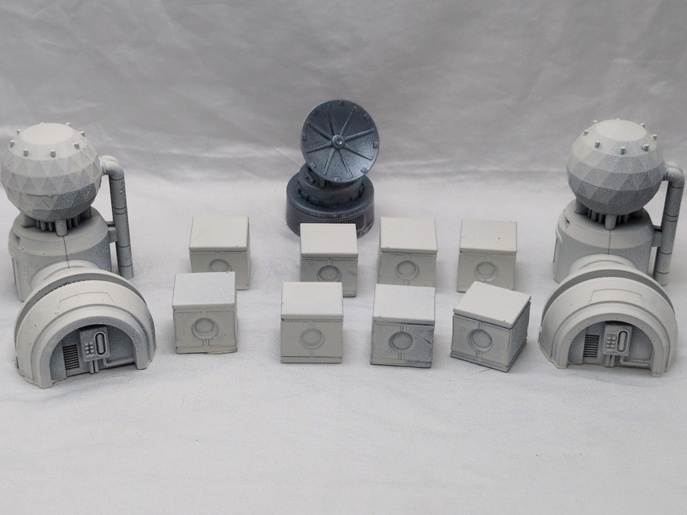 (11) Star Wars Shatterpoint Terrain Pieces Crates Facility