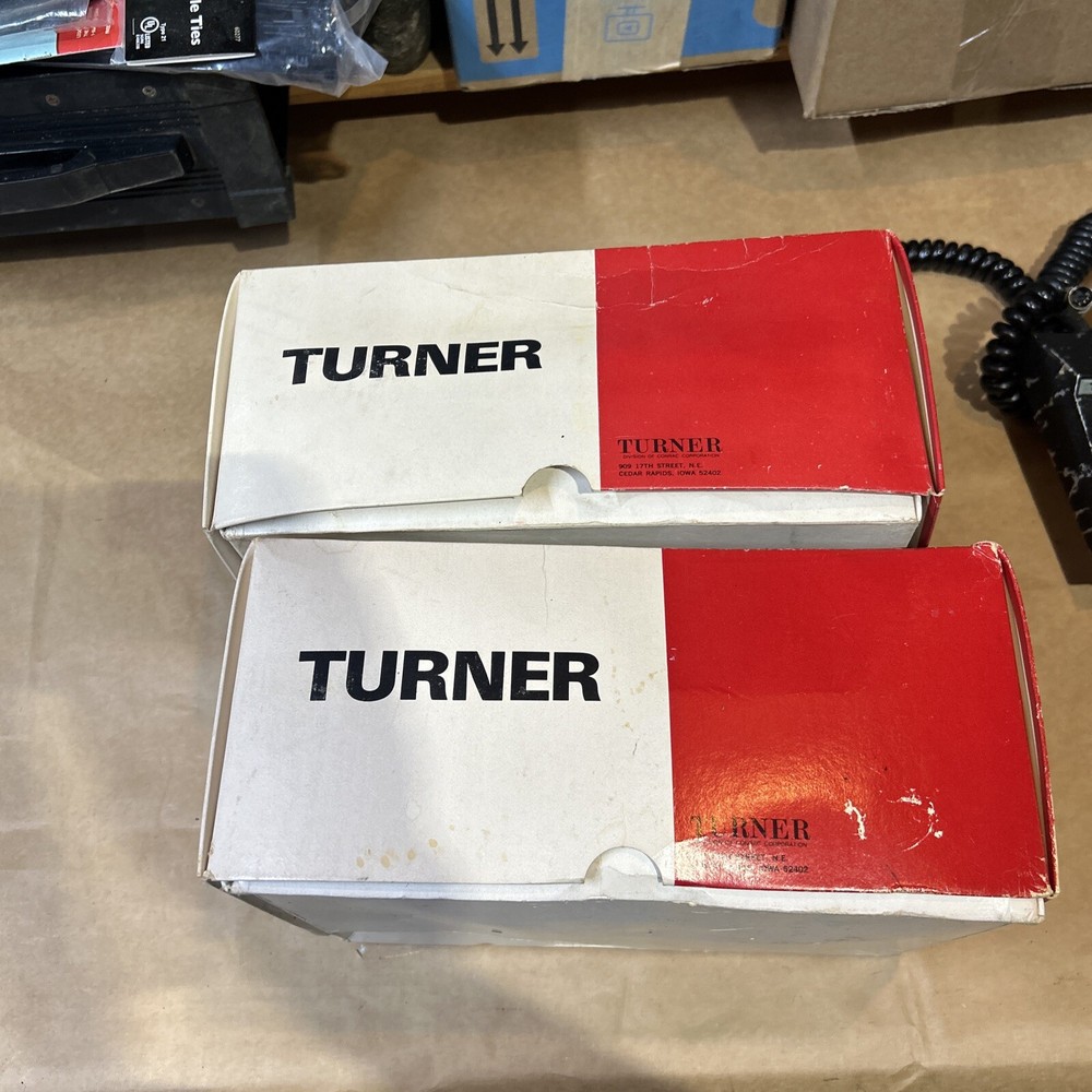 2 Turner Super Sidekick CB Radio 5 Pin MICROPHONEs Untested With Boxes