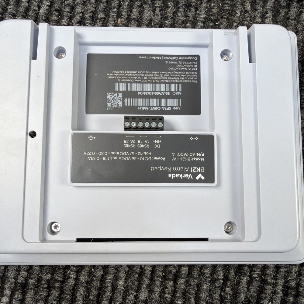 Verkada BK21 Alarm Keypad