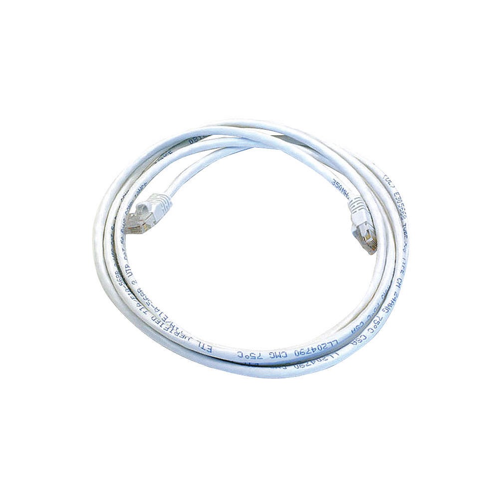 MONOPRICE 136 Patch Cord,Cat 5e,Booted,White,7.0 ft. 5PZW9