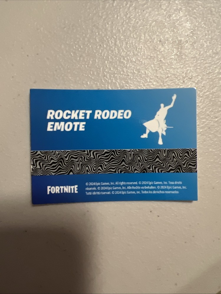 Fortnite Rocket Rodeo Code Card