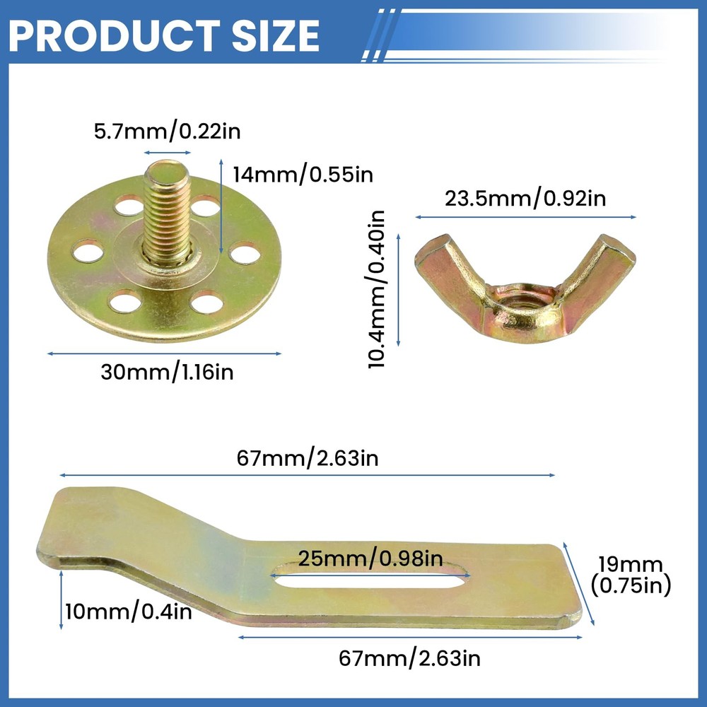 8 Pcs Undermount Sink Clips Sink Brackets for Kitchen Bathroom & Vanity Count...