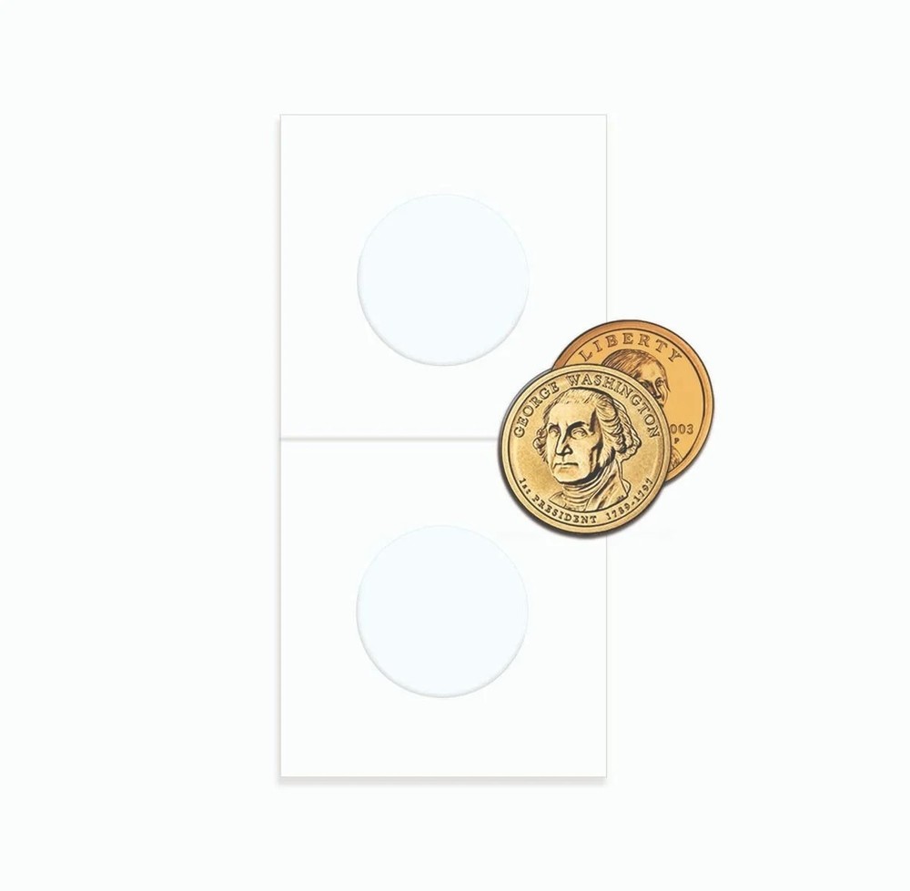 NEW (10 pk) BCW Coin Paper Flip- Small Dollar