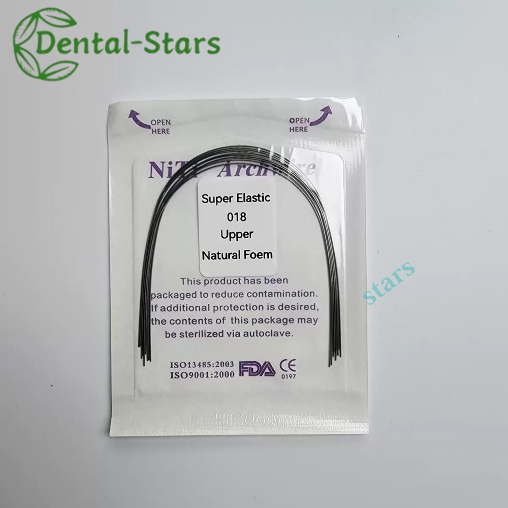 Dental Orthodontic Arch Wire Super Elastic Niti Ovoid Natural Round/Rectangular