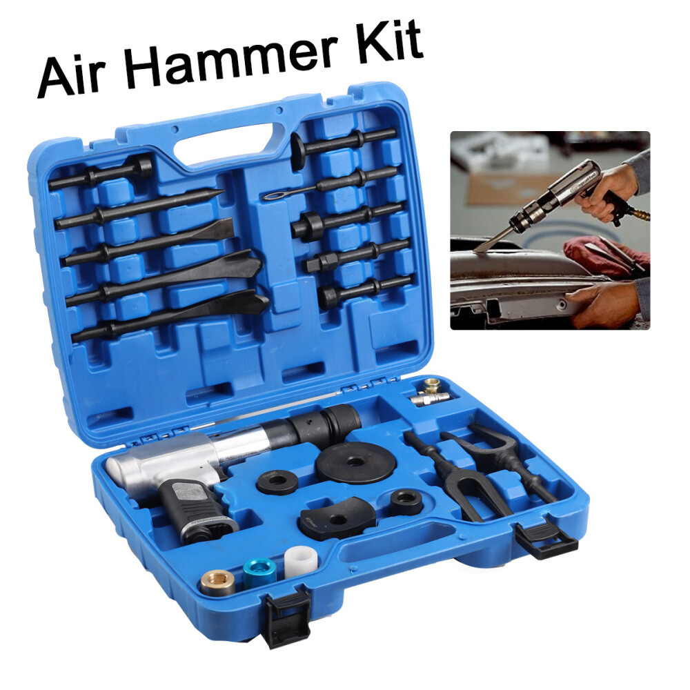 Air Hammer Kit Chisel Tool Set Multi-functional Pneumatic Hammer Retainer 1/4"