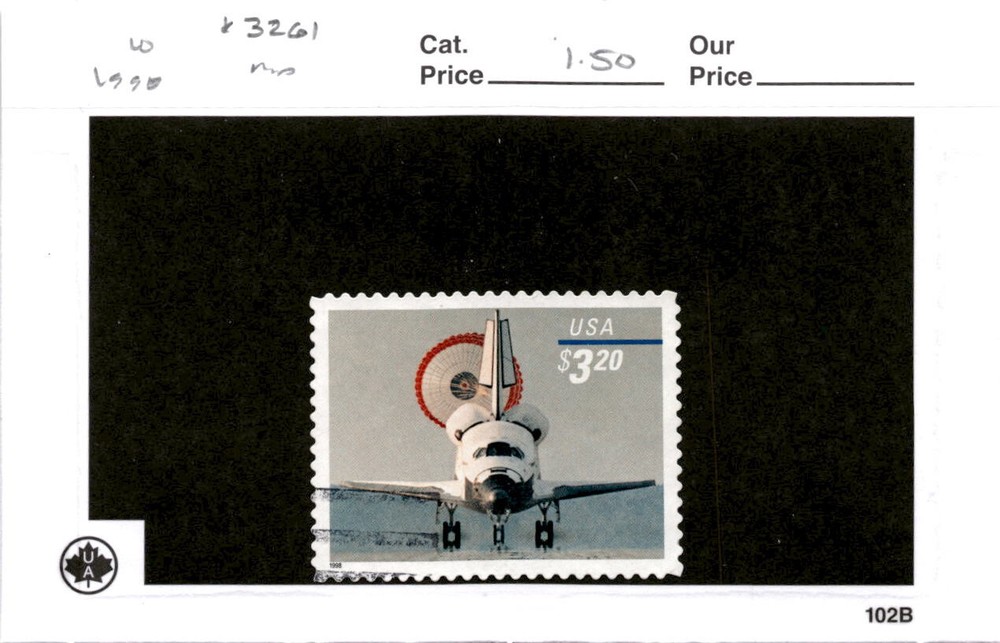 United States Postage Stamp, #3261 Used, 1998 Space Shuttle (AC)
