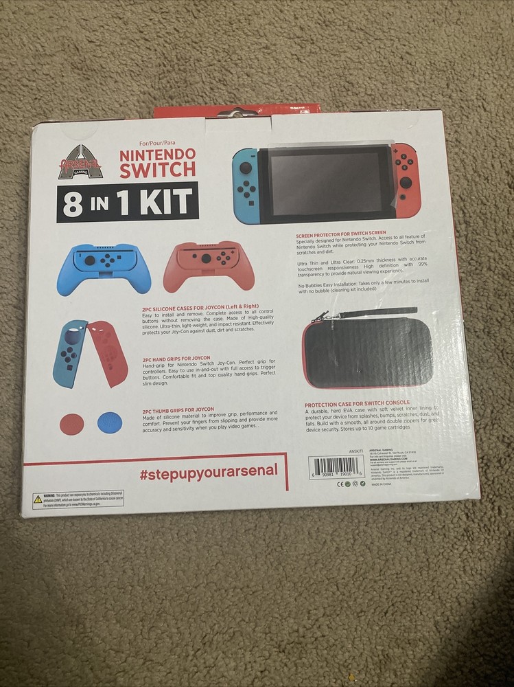arsenal nintendo switch 8 in 1 kit For Switch