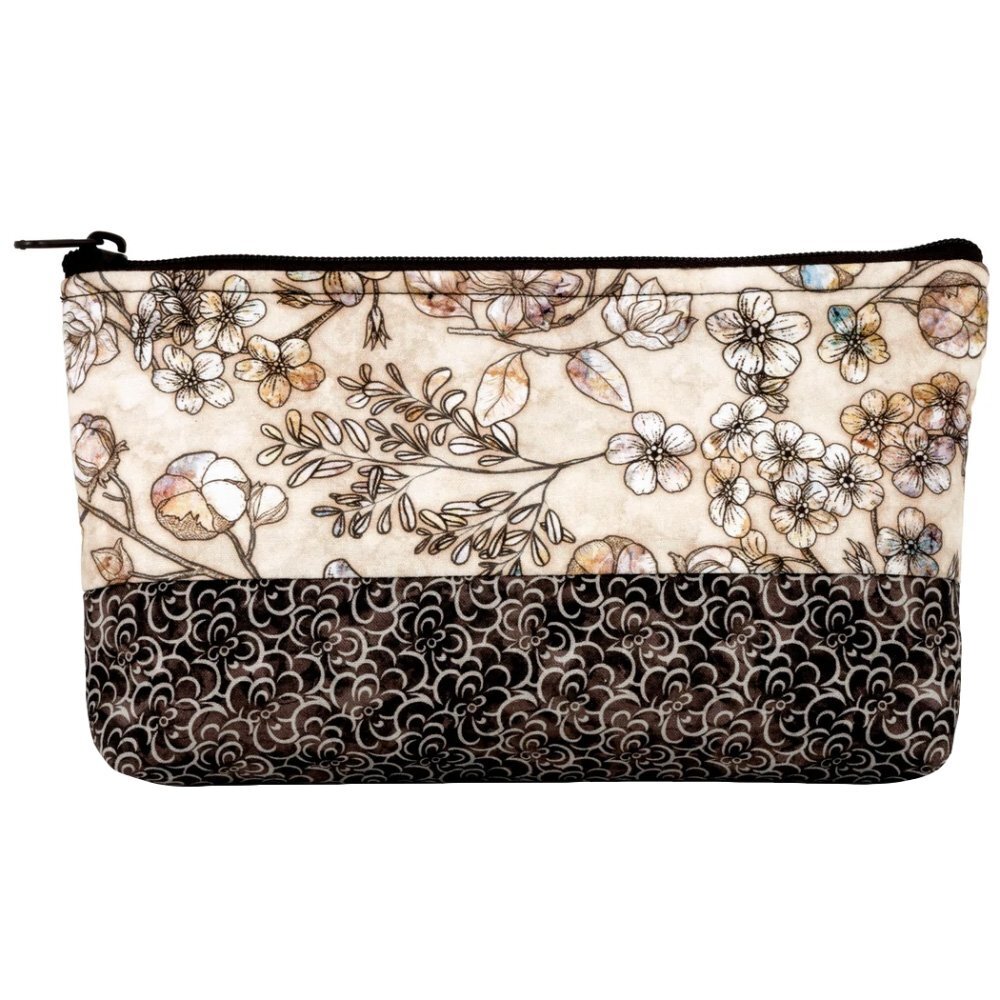 Dritz, Medium Sewing Basket & Accessory Case - Neutral Floral