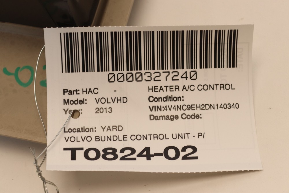 2003-2016 VOLVO VNL BUNDLE SLEEPER CLIMATE TEMPERATURE CONTROL PANEL OEM