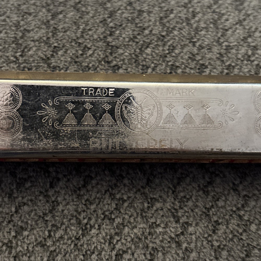 Skylark Harmonica Butterfly Trademark With Box