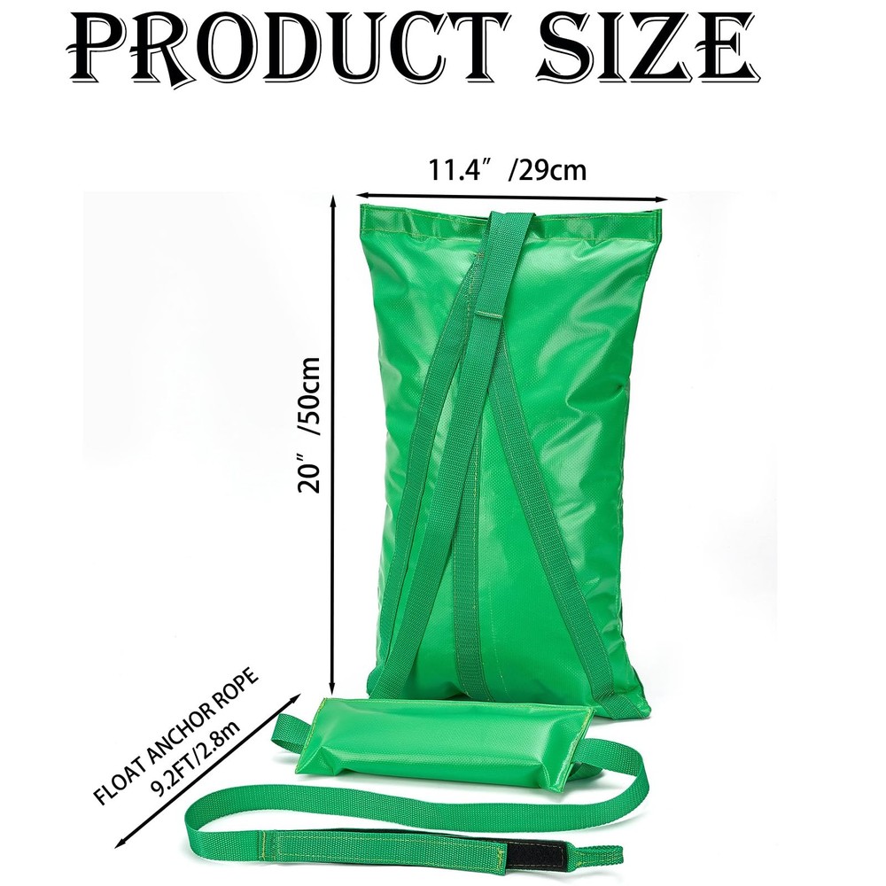 Compact Pool Float Anchor Bag, 2-in-1 Sand Anchor with Integrated Float Ancho...