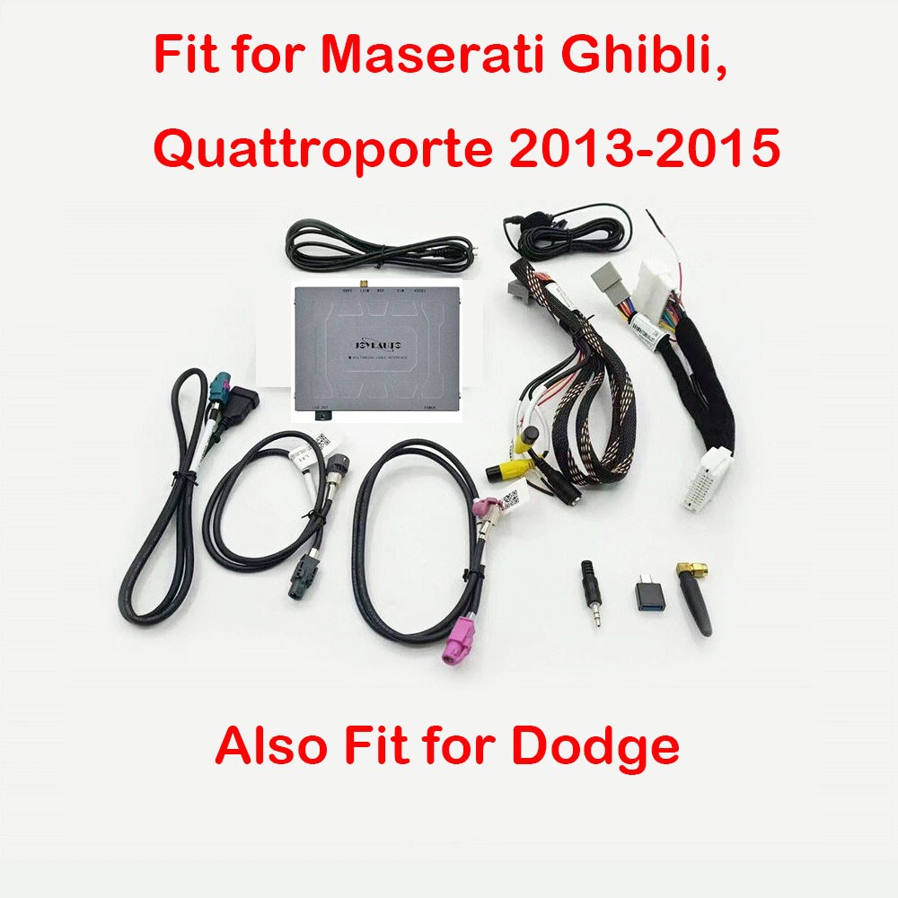 For Maserati/Dodge Wireless Carplay, Android Auto Retrofit Kit Decoder USA 2025