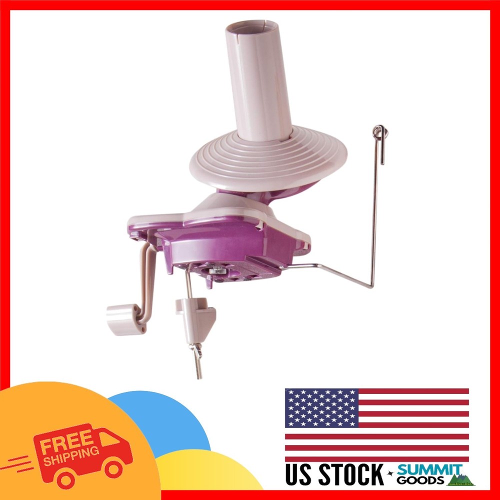Lightweight Purple Yarn Ball Winder - Create Neat Pull Thread Balls Effortlessly