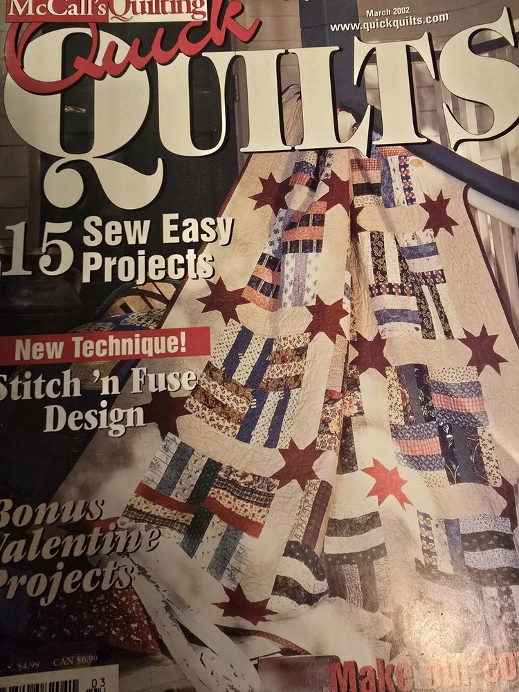 FA2 MCCALL'S QUICK QUILTS MAGAZINE March 2002