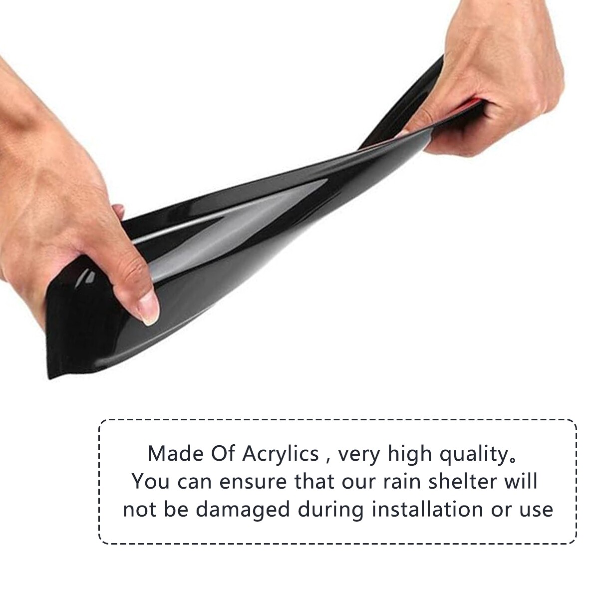 In-Channel Window Visors Sun Rain Guards For GMC Sierra 1500 Crew Cab 2019-2025