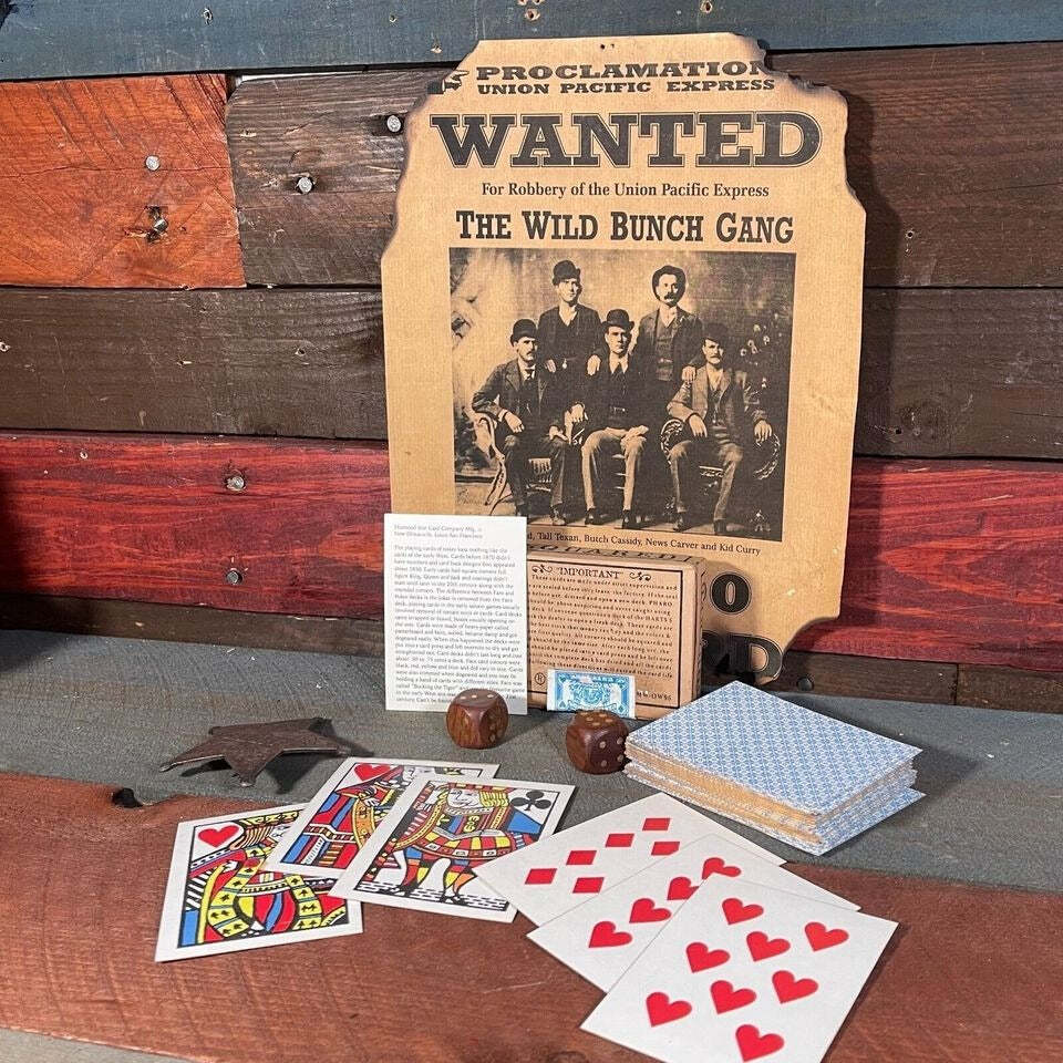 Pharo Cards Old West 52 Poker Card Deck With Square Corners (4" x 3")