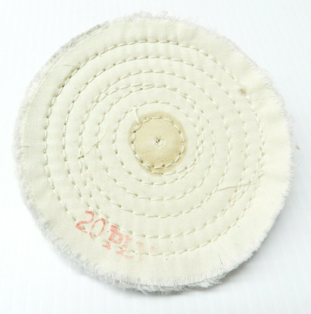 5" BUFFING WHEEL WHITE BUFF 20PLY NARROW BUFF THIN POLISHING BUFFING