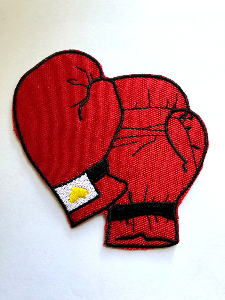Boxing  GLOVES Iron On Patch Boxer Sports#78