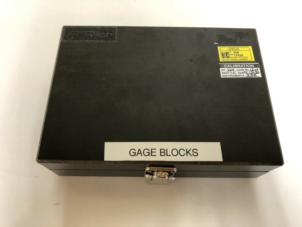 Fowler 36 Piece Rectangular Steel Gage Block Set #53-670-038-0