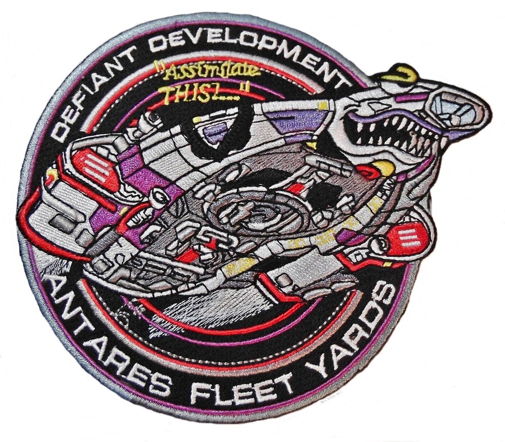 Star Trek Deep Space Nine Defiant Development Embroidered Iron on Patch