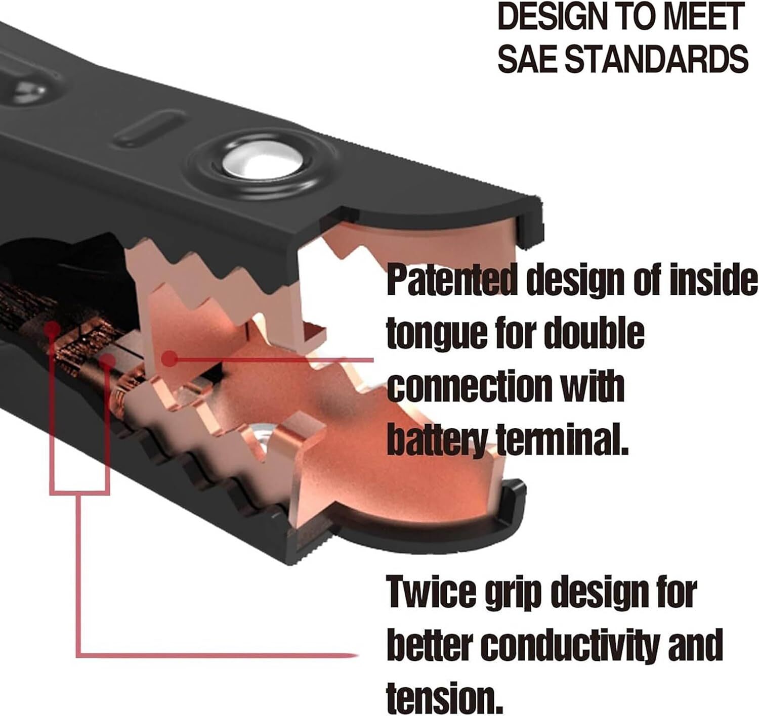 CARTMAN 4 Gauge 20 Feet Jumper Cables with Carry Bag