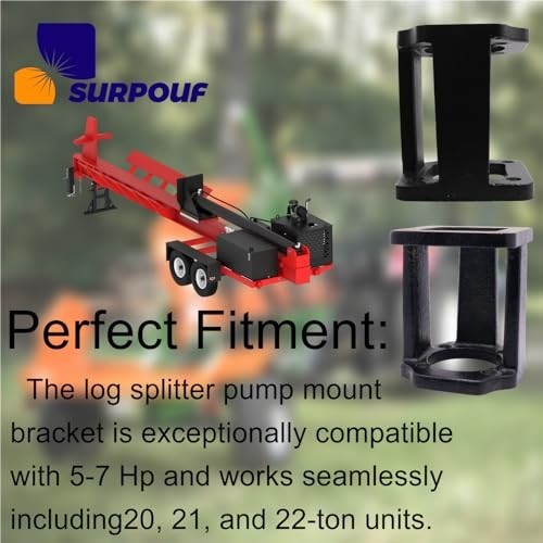 Hydraulic Pump Mount for 5-7 HP Engines | Log Splitter Replacement Brackets
