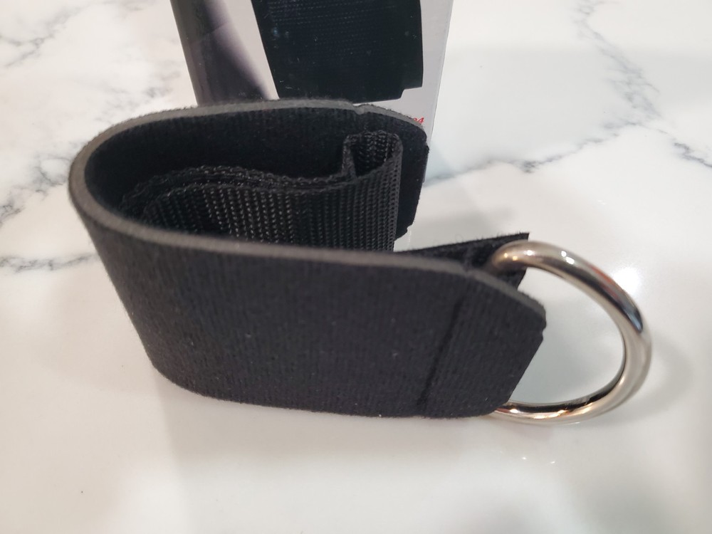 CAP BARBELL Single Nylon Ankle Strap MATB-404 Black Adjustable Exercise Machine