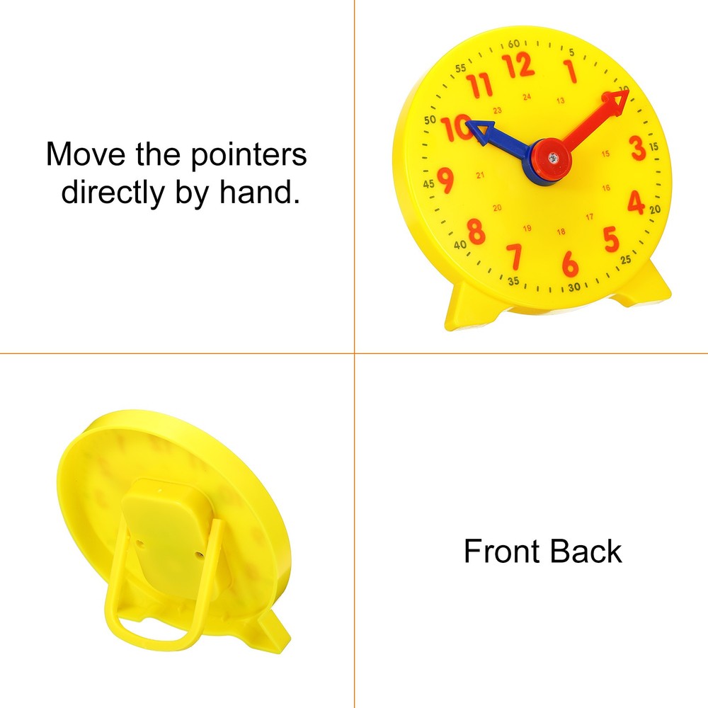 4" Teaching Watch, 24 Hours 2 Motion Indicators Gear for, Yellow