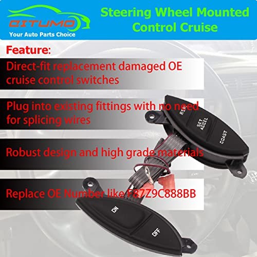 Upgrade Ranger/Explorer Steering Wheel Mounted Cruise Control Switch,