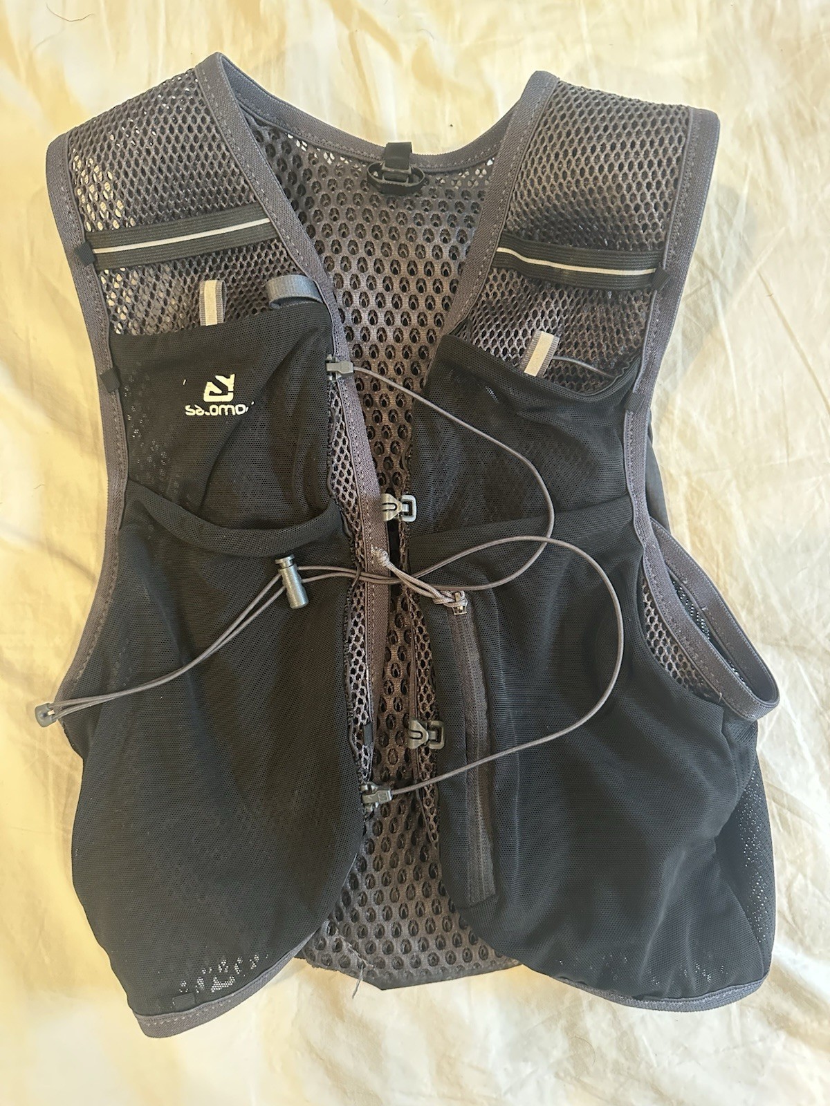 Salomon Active Skin 8L Running Vest - Black, Small, MISSING ZIPPER