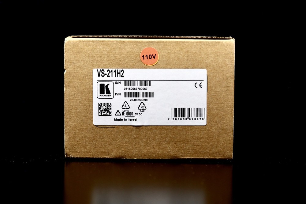 Kramer VS-211H2 Automatic HDMI Standby Switcher 5V DC 560mA