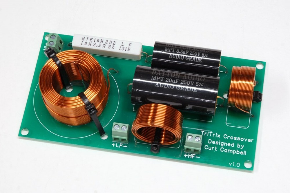 Single Crossover PCB for the TriTrix DIY speaker design - PCB Board Kit