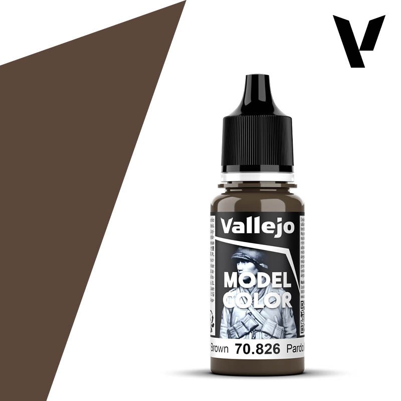VJP70826 Acrylicos Vallejo Model Color: Medium Brown (18ml)