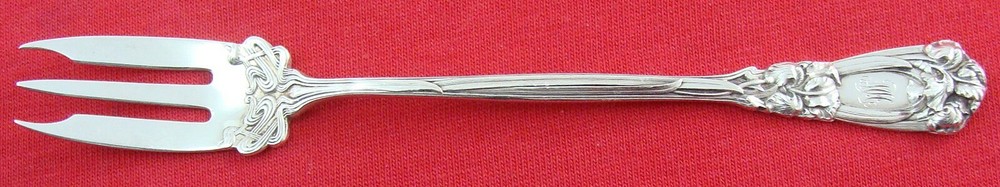 Iris by Durgin Sterling Silver Cocktail Fork, 5 3/4", Mono