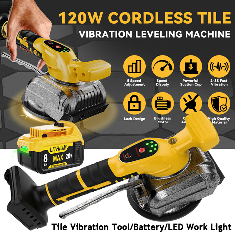Tile Vibration Leveling Machine Vibration Tool for Dewalt 20V Max Battery DCB201